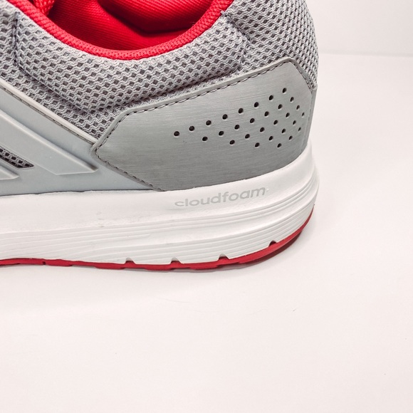 Adidas Mens Ortholite Cloudfoam Shoes, Grey/Red, Size 12 - Picture 6 of 10